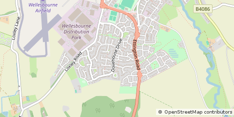 Map of Warwick, Warwickshire