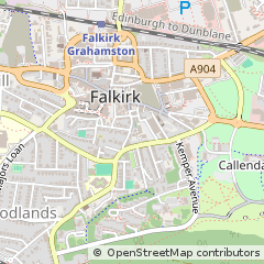 Map of Falkirk, Stirlingshire