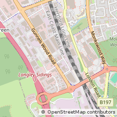 Map of Stevenage, Herts