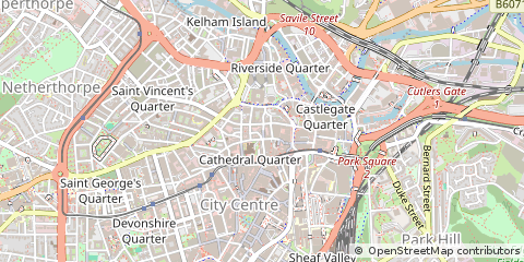 Map of Sheffield