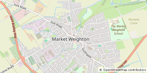 Map of York, North Yorkshire