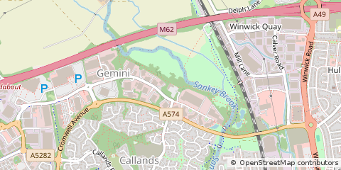 Map of Warrington