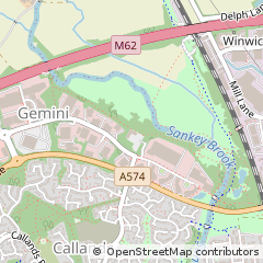 Map of Warrington