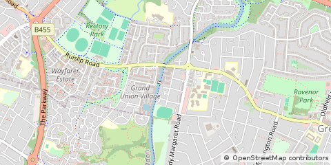 Map of Southall, Middlesex