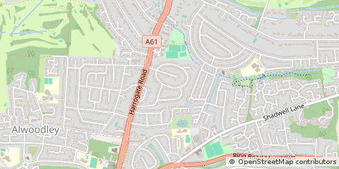 Map of West Yorkshire