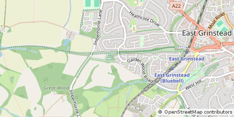 Map of East Grinstead