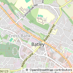 Map of Batley, West Yorkshire