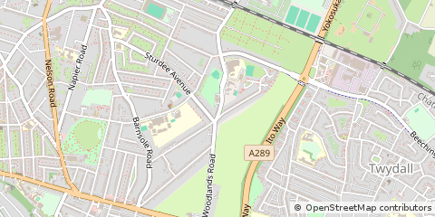 Map of Gillingham, Kent