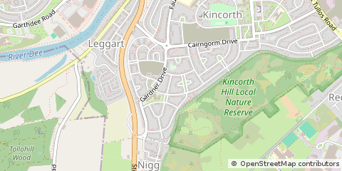 Map of Aberdeen, Aberdeenshire