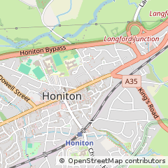 Map of Honiton