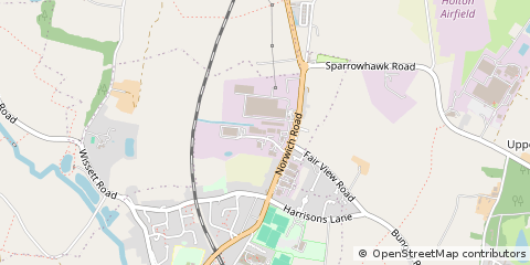 Map of Halesworth, Suffolk