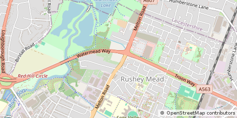 Map of Leicester