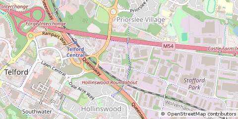 Map of Telford
