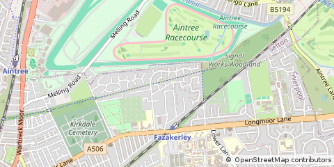 Map of Liverpool, Merseyside