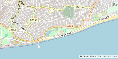 Map of Southsea, Hampshire