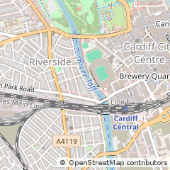 Map of Cardiff