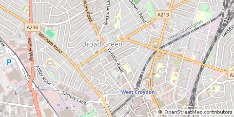 Map of Croydon