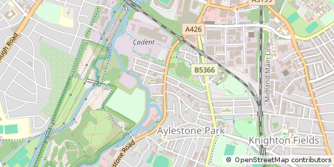 Map of Leicester