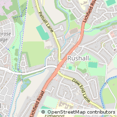 Map of Rushall, Walsall