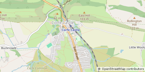 Map of Wareham, Dorset