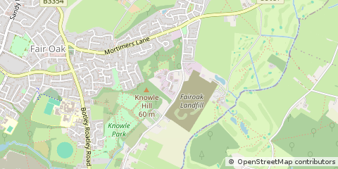 Map of Fair OAK, Hampshire