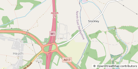Map of Chesterfield, Derbyshire