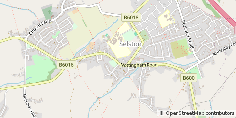 Map of Nottingham, Notts