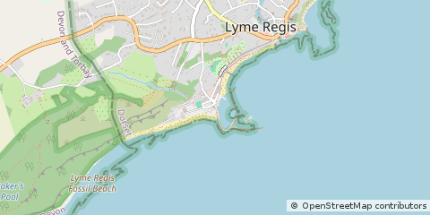 Map of Lyme Regis