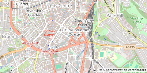 Map of Sheffield