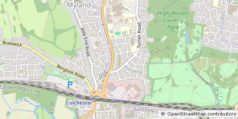 Map of Colchester, Essex