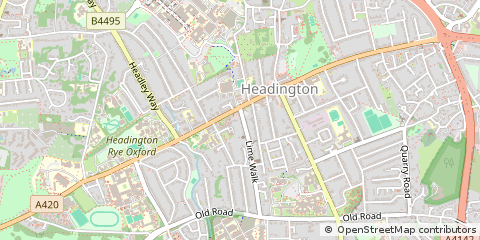Map of Oxford, Oxon