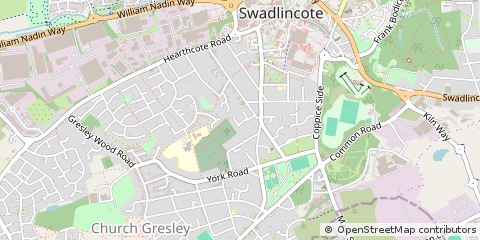 Map of Swadlincote