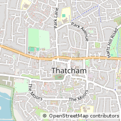 Map of Thatcham, Berks