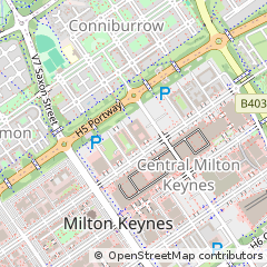 Map of Milton Keynes