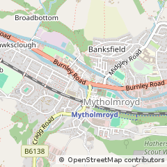 Map of Hebden Bridge, West Yorkshire