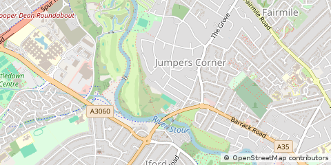 Map of Christchurch. Dorset., Dorset