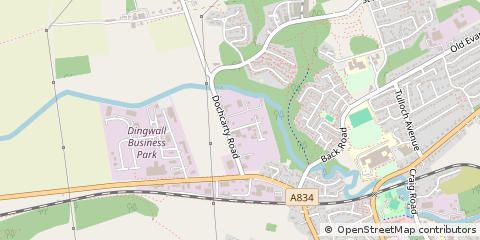 Map of Dingwall, Highland