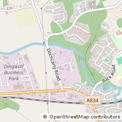 Map of Dingwall, Highland