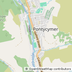 Map of Pontycymmer, Bridgend