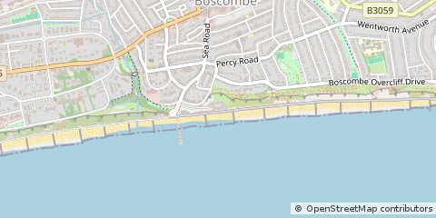 Map of Boscombe, Dorset