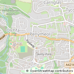 Map of Swansea, West Glamorgan
