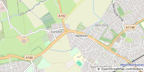 Map of Whitley BAY, Tyne and Wear