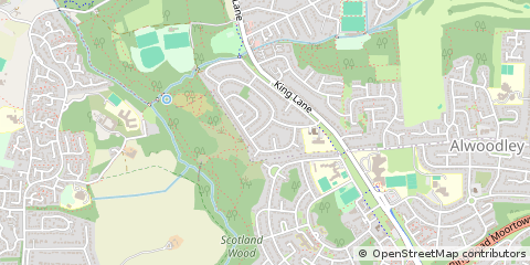 Map of Leeds, West Yorkshire