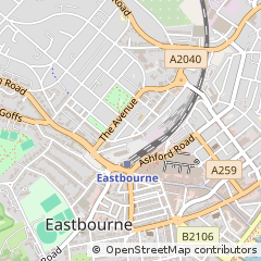 Map of Eastbourne, East Sussex