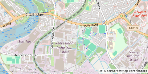 Map of Newport, South Wales