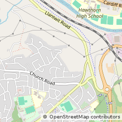 Map of Pontypridd