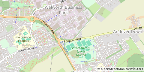 Map of Andover, Hampshire