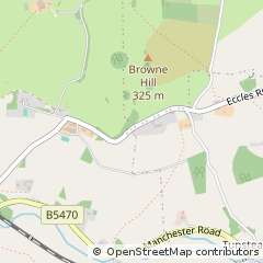 Map of High Peak, Derbyshire