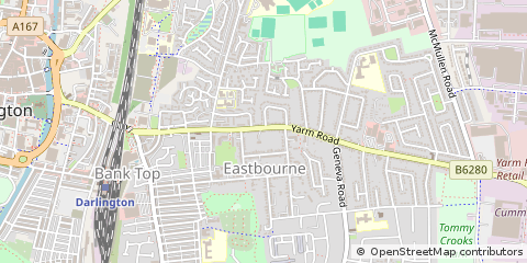Map of Darlington