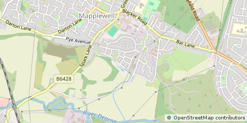 Map of Barnsley